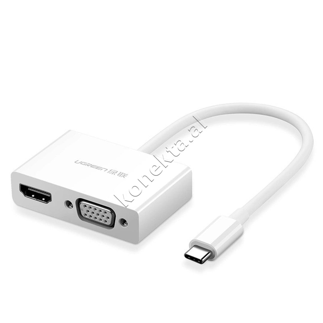Kabell USB-C (M) Ne HDMI + VGA Ugreen