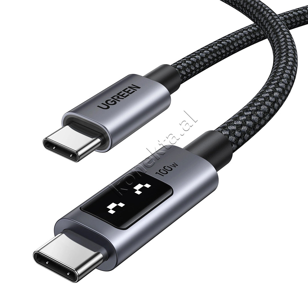 Kabell USB-C (M) Ne USB-C (M) Uno 100W 5A 1m Ugreen CABLE