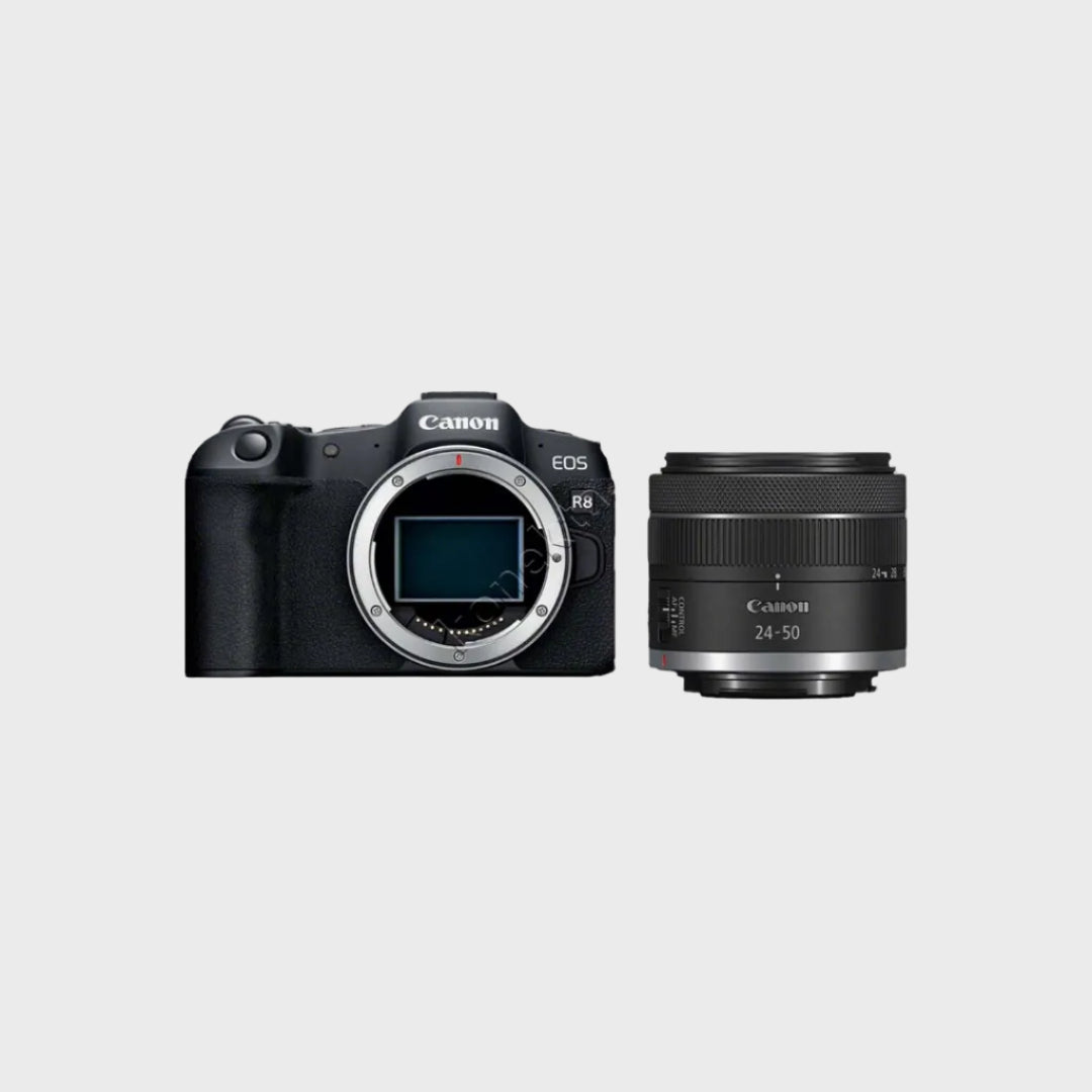 Kamera Digjitale Profesionale Canon R8 Me Lente 24-50mm