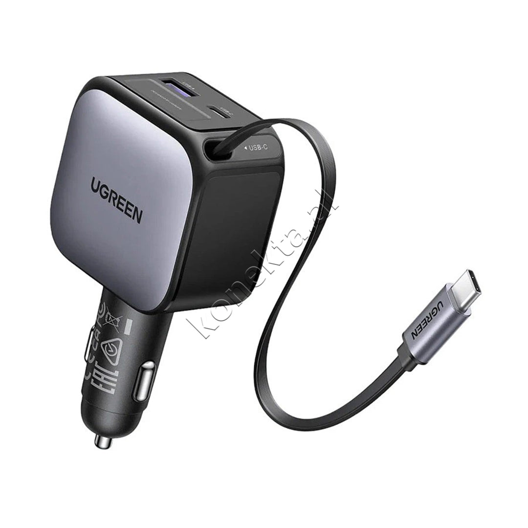 Karikues Per Makine Me Kabllo Te Terheqshme 60W Ugreen