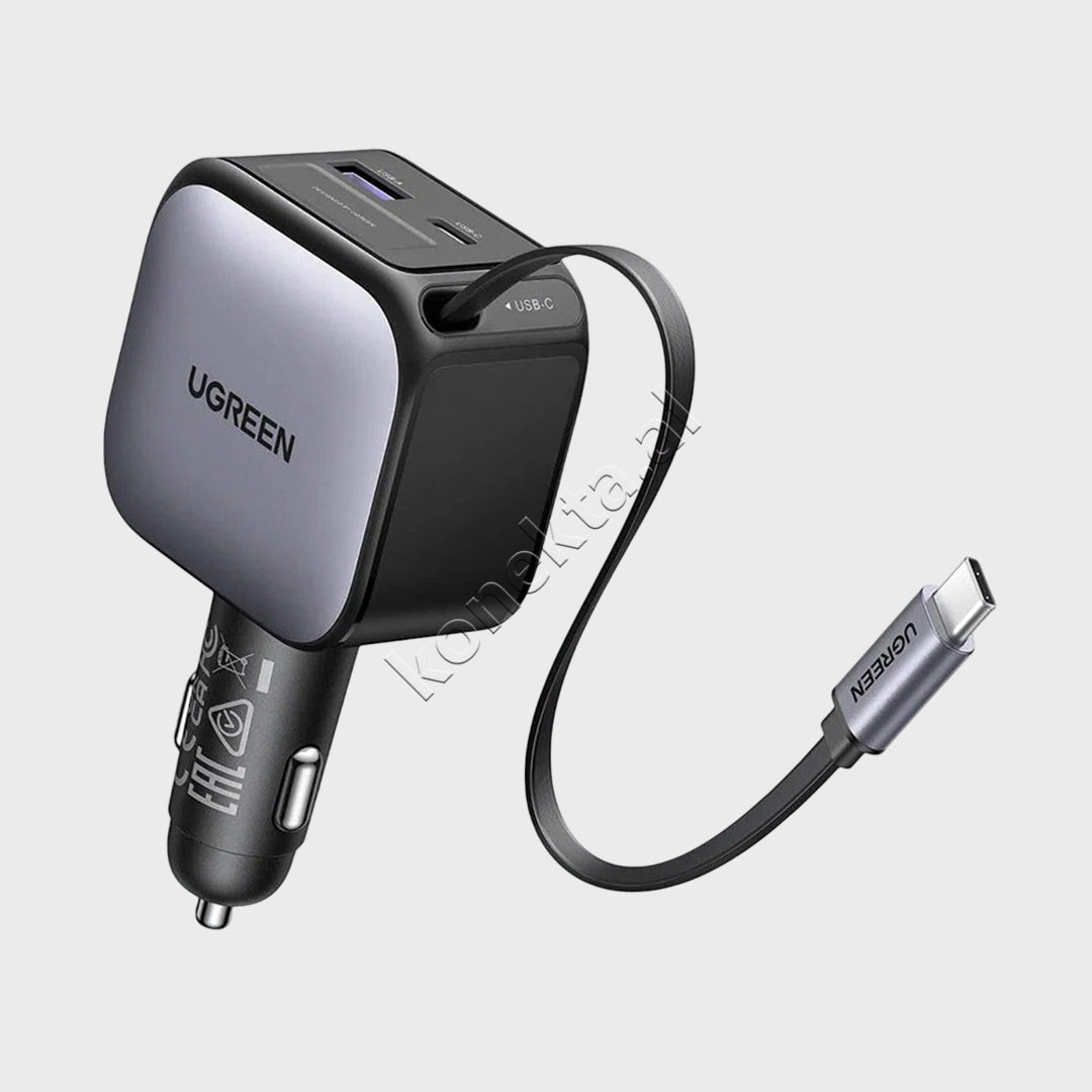 Karikues Per Makine Me Kabllo Te Terheqshme 60W Ugreen