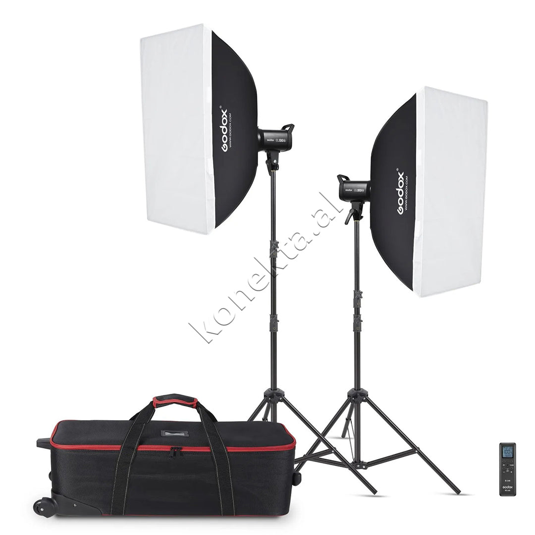 Kit Profesional Me 2 Drita LED Bikolor 100W Godox SL100Bi K2