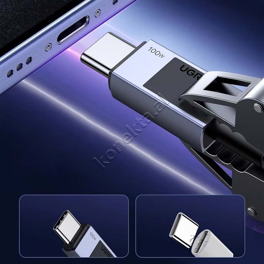 Kabell Karikimi Type-C Ne Type-C 100W Ugreen