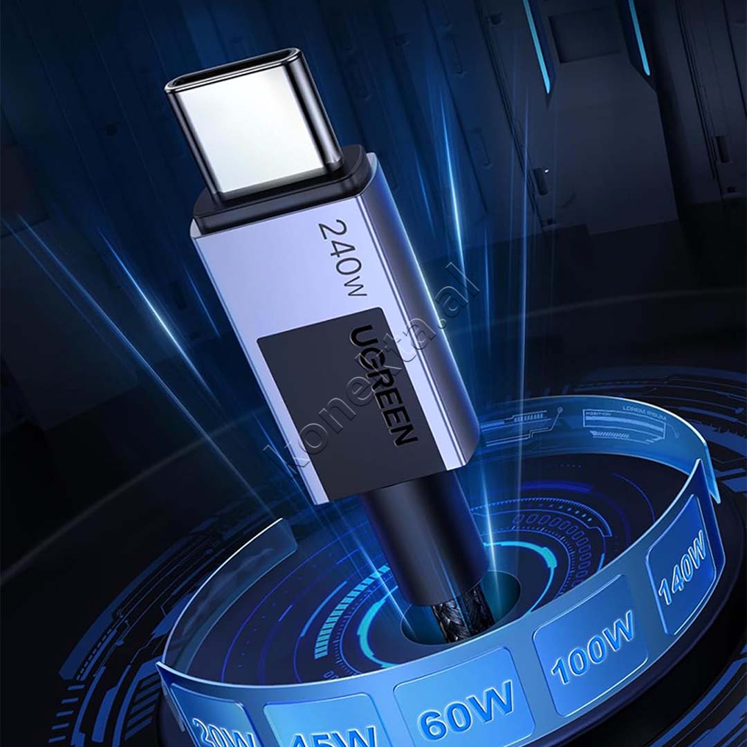 Kabell Karikimi Type-C Ne Type-C 240W Ugreen 1m