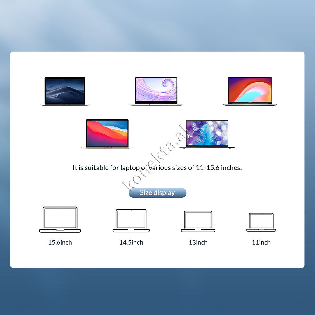 Mbajtese Laptopi Metalike Me Adaptor HUB Te Integruar