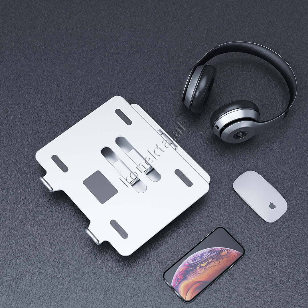 Mbajtese Laptopi Metalike Me Adaptor HUB Te Integruar