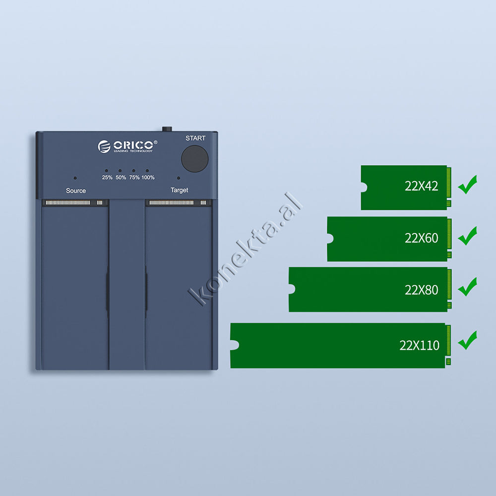 Adaptor Për Leximin dhe Klonimin e SSD-ve pa u Lidhur me PC