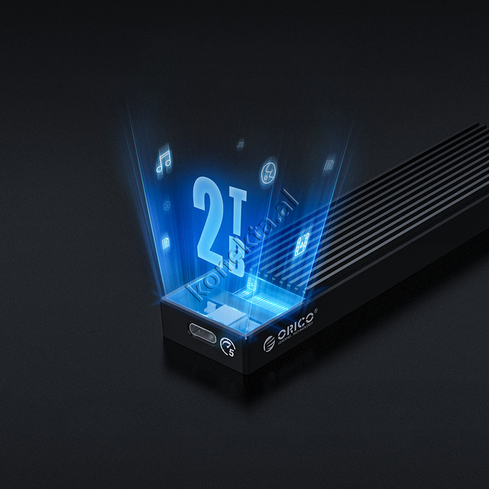 Mbajtese Dhe Lexuese SSD M.2 Orico Me Porte Type-C