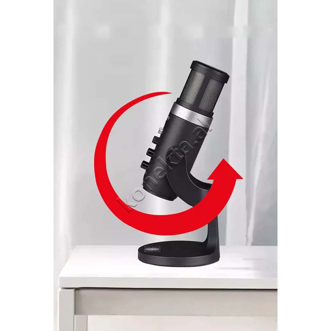 Mikrofon Cardioid Me Drita RGB Për Regjistrim Profesional të Zërit Jmary