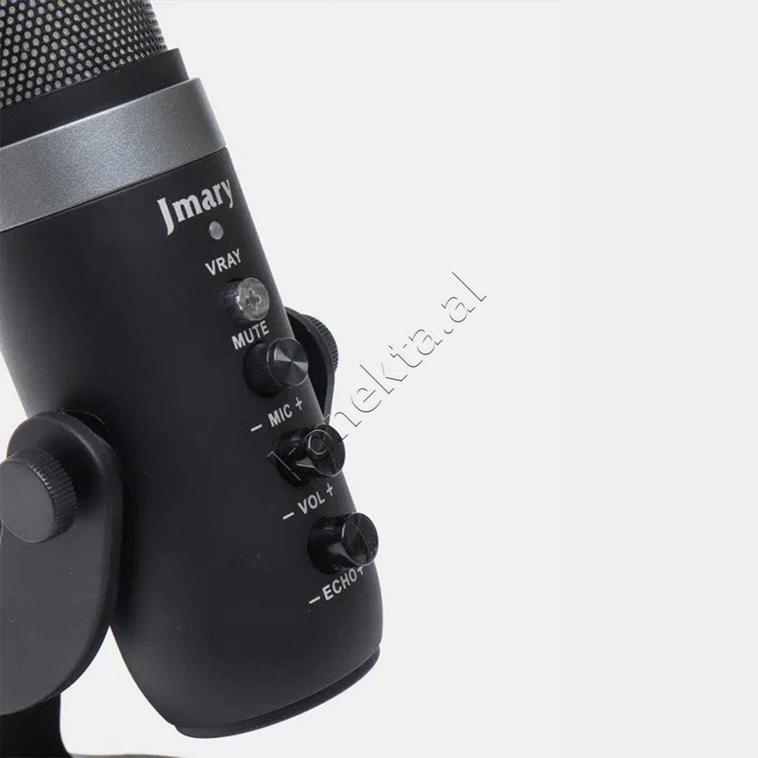 Mikrofon Cardioid Me Drita RGB Për Regjistrim Profesional të Zërit Jmary