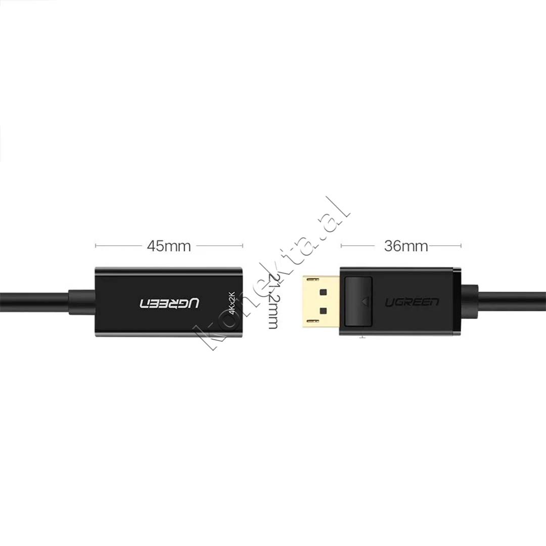 Kabell Adaptor Display Port (M) Ne HDMI (F) 4K/1080p Ugreen