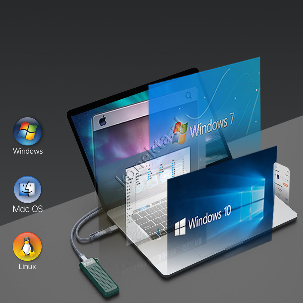 Mbajtese Dhe Lexuese SSD M.2 NVME deri në 4TB Orico Me Porte Type-C Gen 2