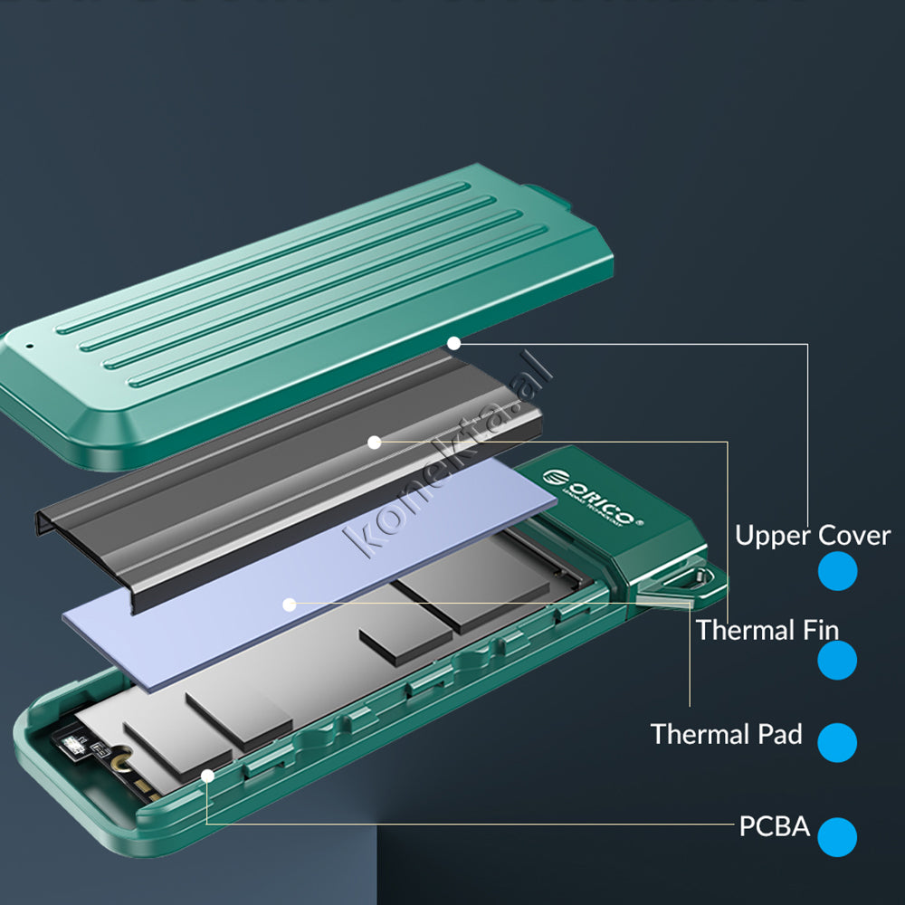Mbajtese Dhe Lexuese SSD M.2 NVME deri në 4TB Orico Me Porte Type-C Gen 2