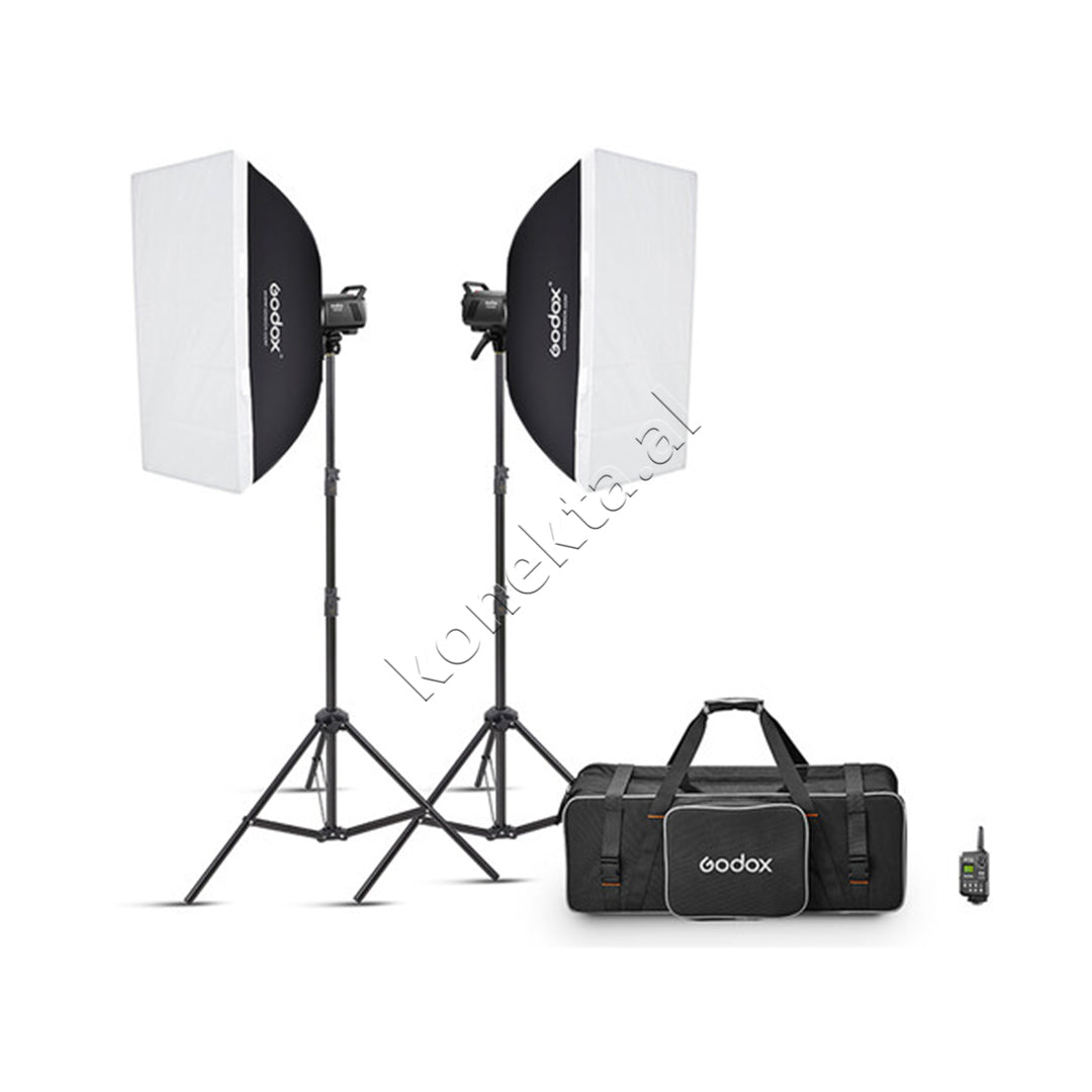 Set Profesional Me 2 Blice Flash LED Godox MS300V-F