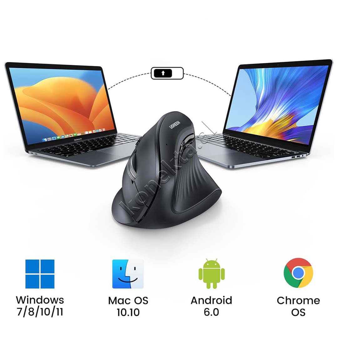 Maus Wireless Vertikal 4000DPI Ugreen