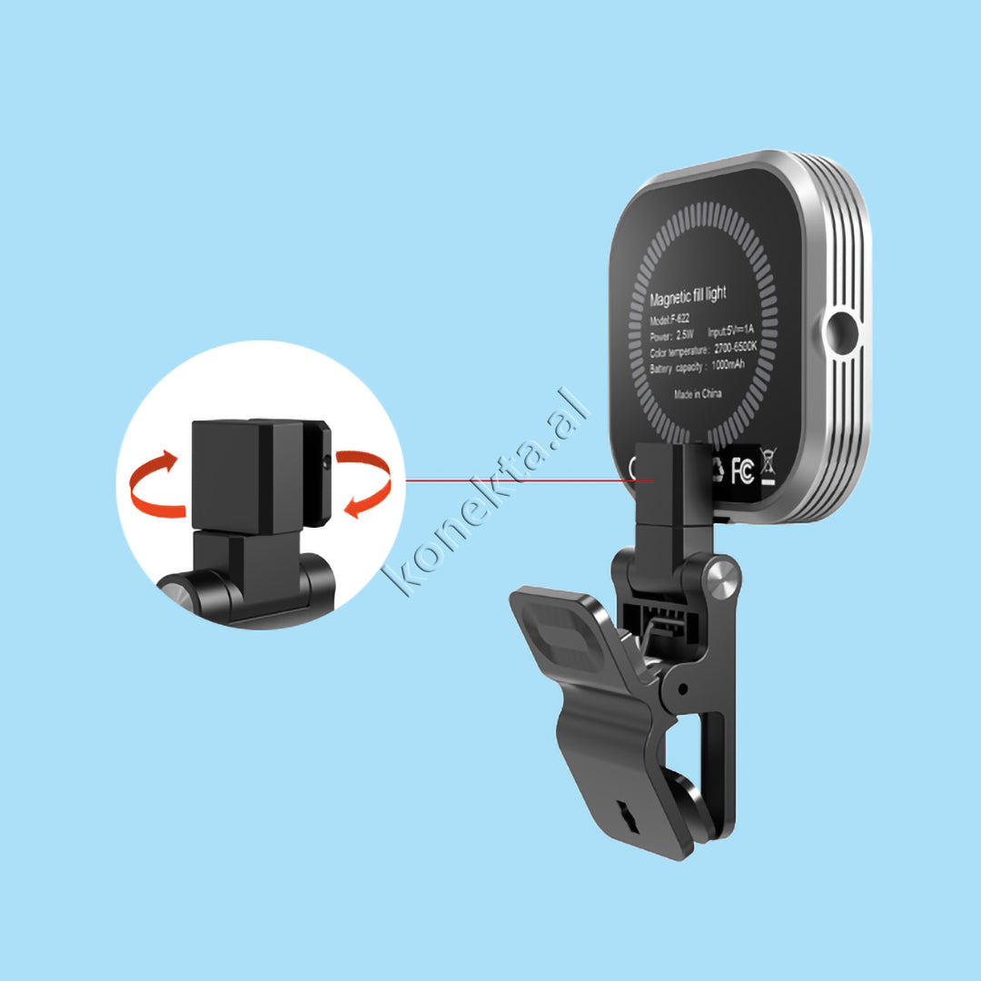 Mini Dritë LED Magnetike Që Kapet Tek Telefoni Për Ndriçim Optimal