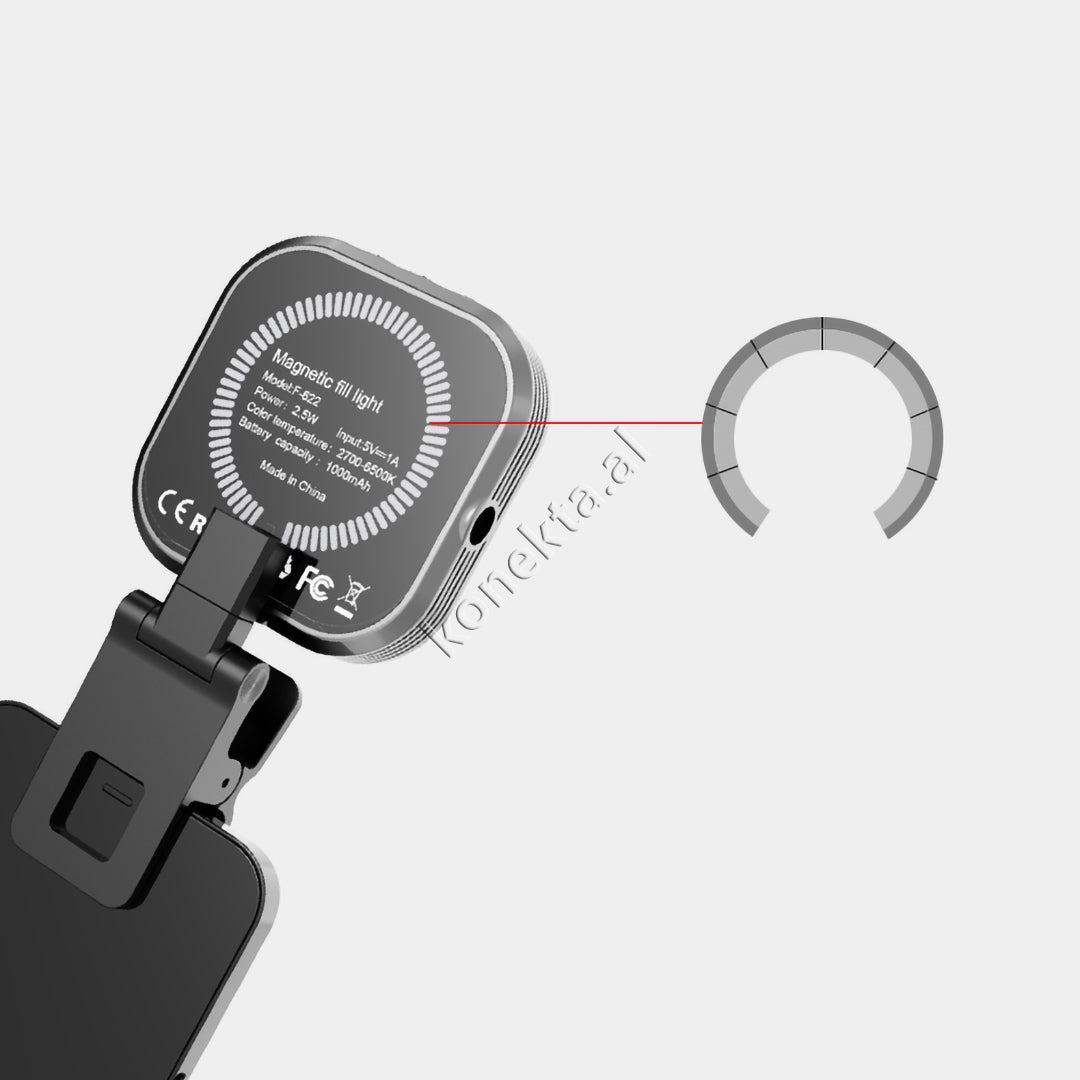Mini Dritë LED Magnetike Që Kapet Tek Telefoni Për Ndriçim Optimal