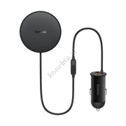Mbajtese Celuari Per Makine Baseus Me Karikim Wireless Dhe Porte USB