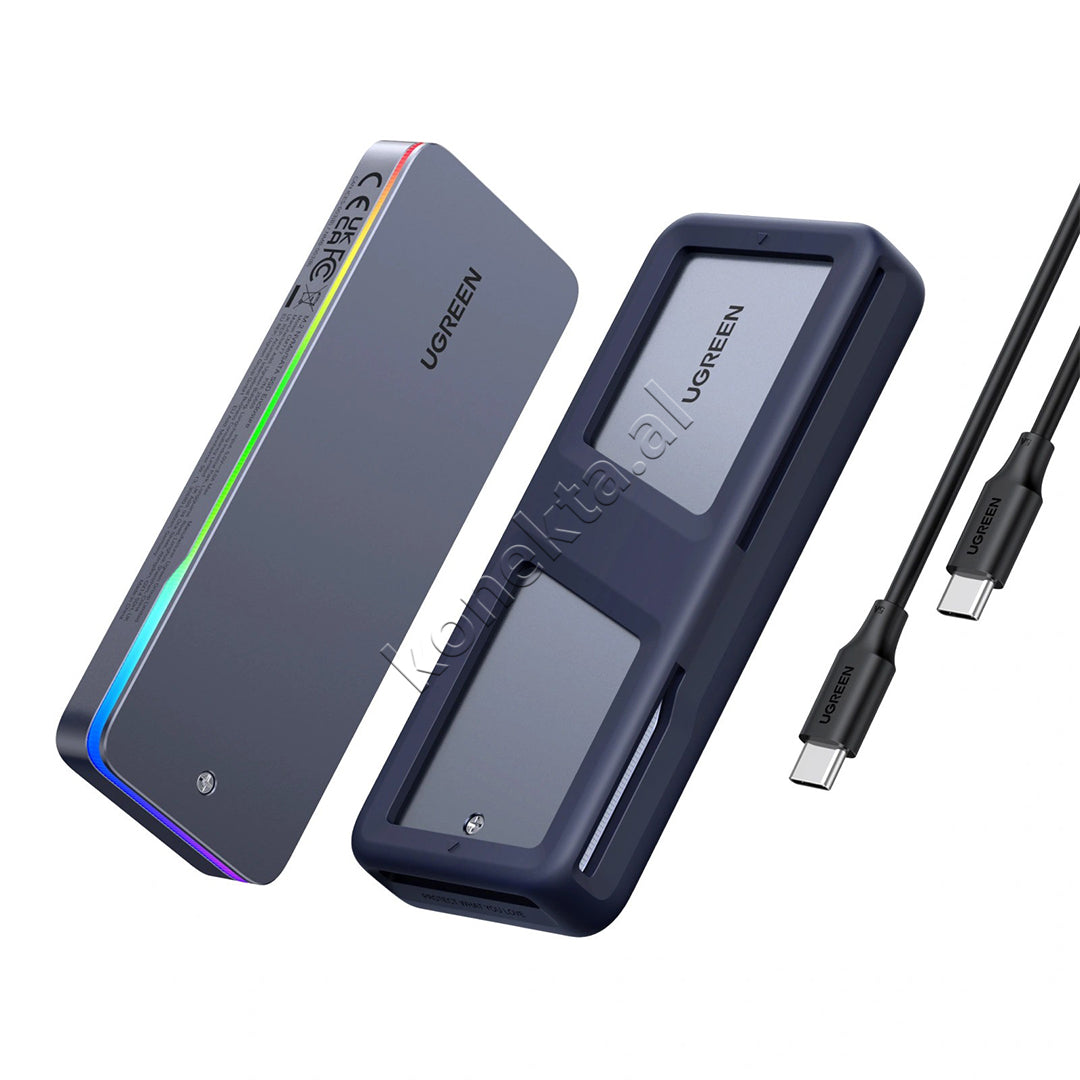 Mbajtese Per SSD M.2 NVMe/SATA Me Porte USB-C 20Gbps Ugreen