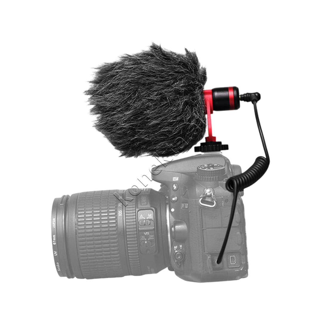 Mikrofon Shotgun Apexel Per Kamera, Smartphone dhe Regjistrues Audio