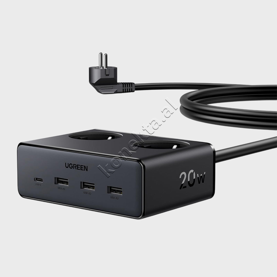 Multiprize 2 Vendeshe Me Porta 3xUSB-A Dhe 1xUSB-C Ugreen