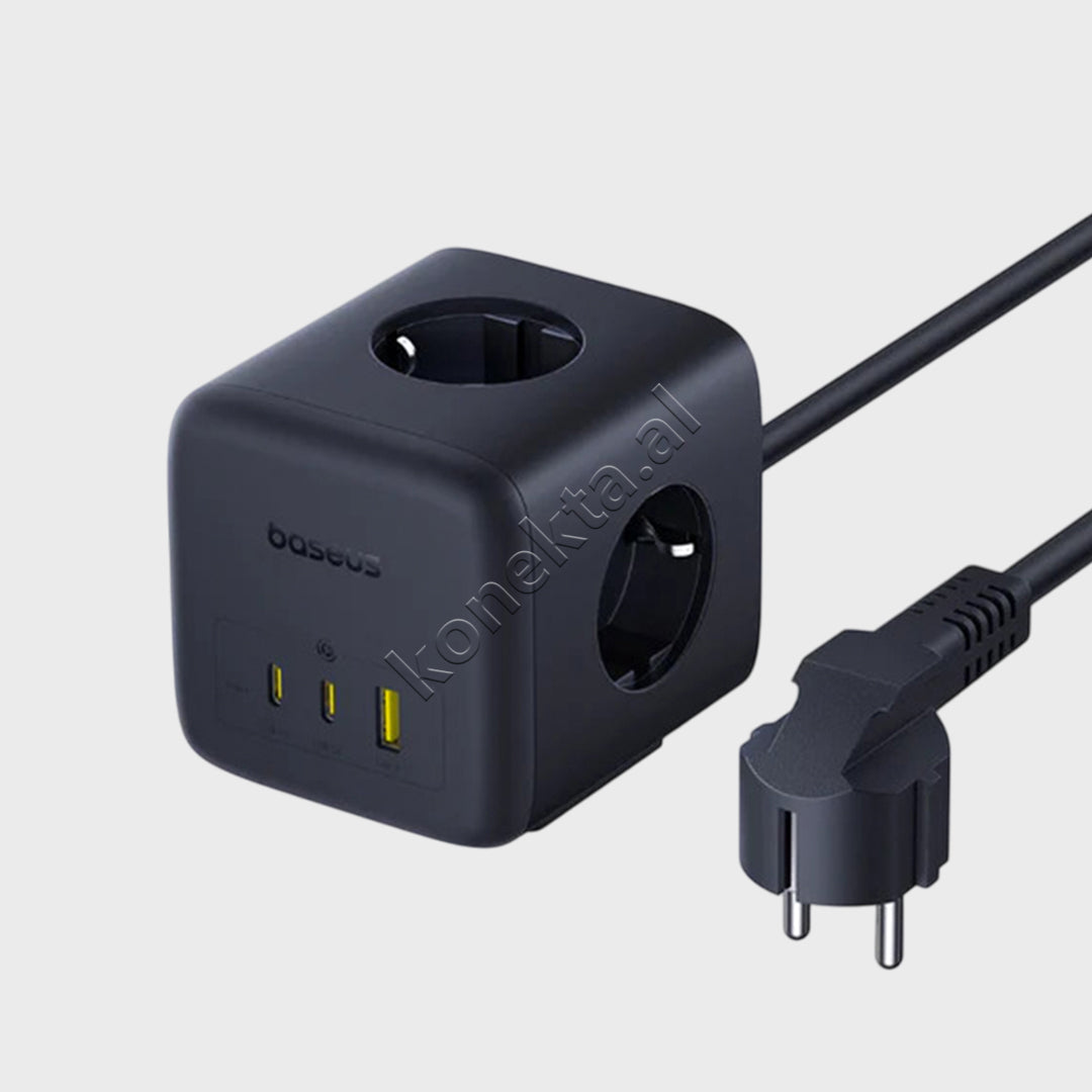 Multiprize 3 Vendeshe Me Porta 1xUSB-A Dhe 2xUSB-C Baseus