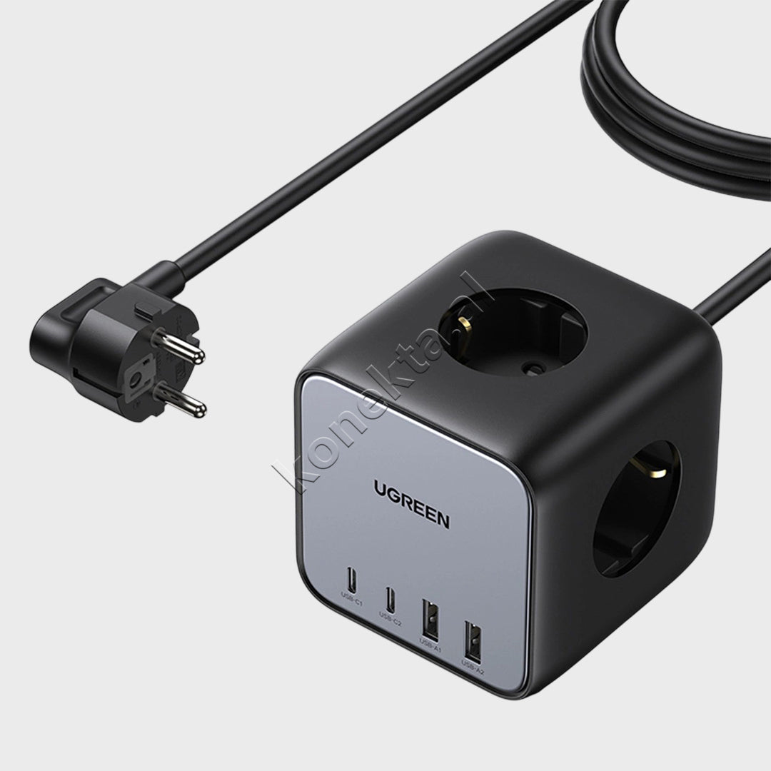Multiprize 3 Vendeshe Me Porta 2xUSB-A Dhe 2xUSB-C Ugreen