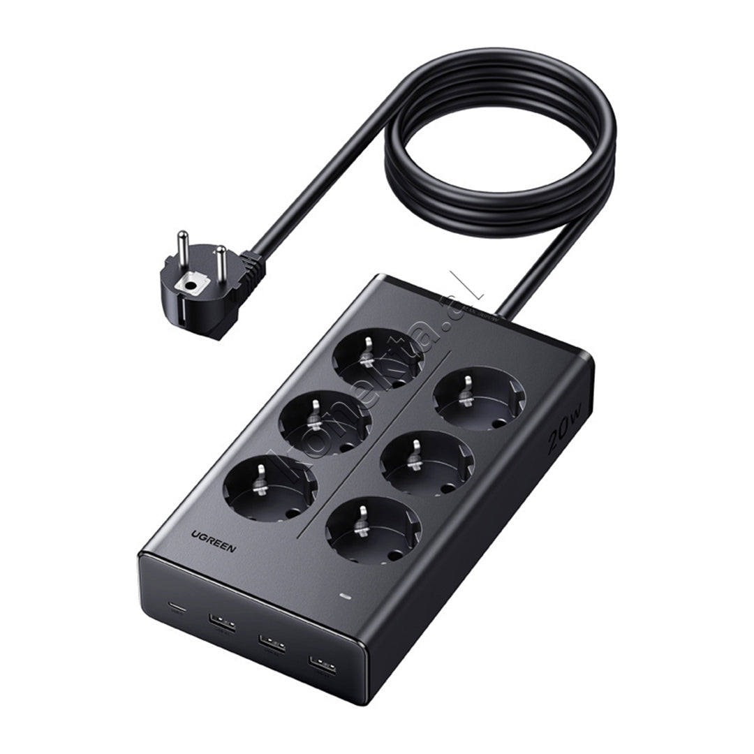 Multiprize UGreen Me 6 Vende Dhe Porta 3xUSB-A Dhe USB-C