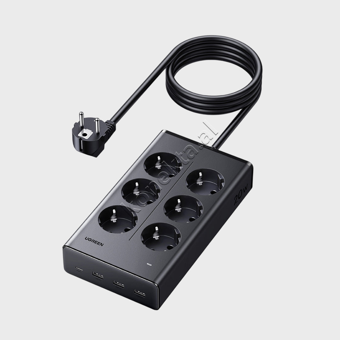 Multiprize UGreen Me 6 Vende Dhe Porta 3xUSB-A Dhe USB-C
