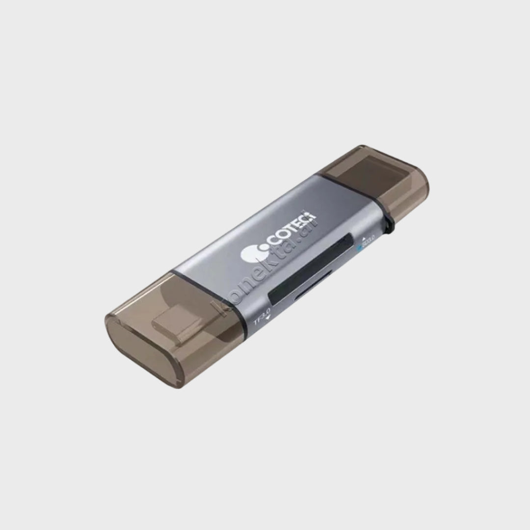 Adaptor Me Portë USB-A Dhe USB-C Për Kartë TF3.0 Dhe SD3.0