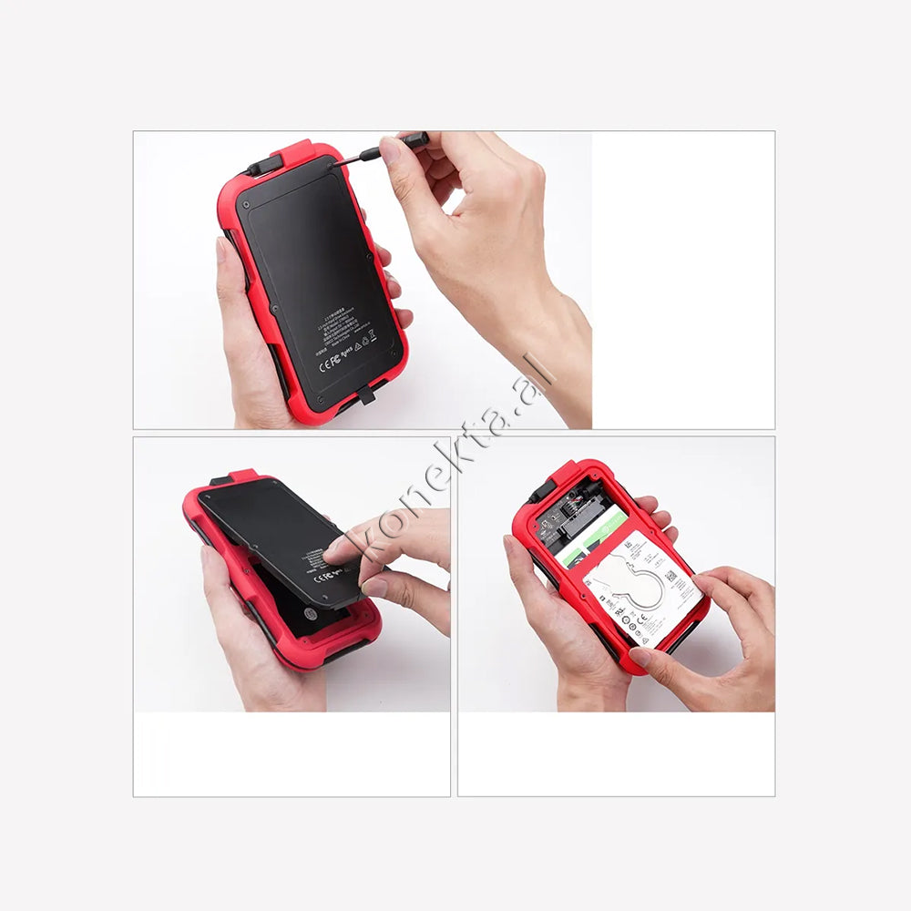 Mbajtese Dhe Lexuese Hard Disk / SSD 2.5" Orico Me Porte Type-C