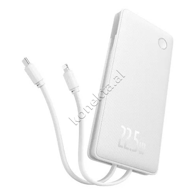 Bateri E Jashtme 22.5W 10000mah Me Porte USB-A / USB-C Dhe Me Kabell Type-C / Lightning Baseus