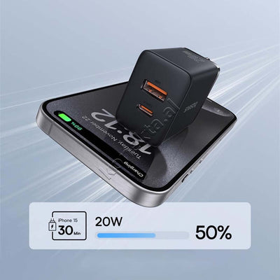 Adaptor Karikimi 20W Baseus Me 2 Porta USB-C Dhe USB-A