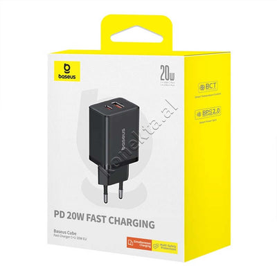 Adaptor Karikimi 20W Baseus Me 2 Porta USB-C Dhe USB-A