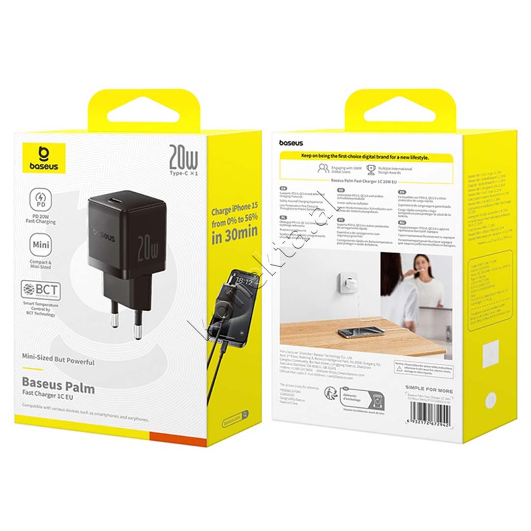 Mini Adaptor Karikimi 20W Me Porte Type-C Baseus