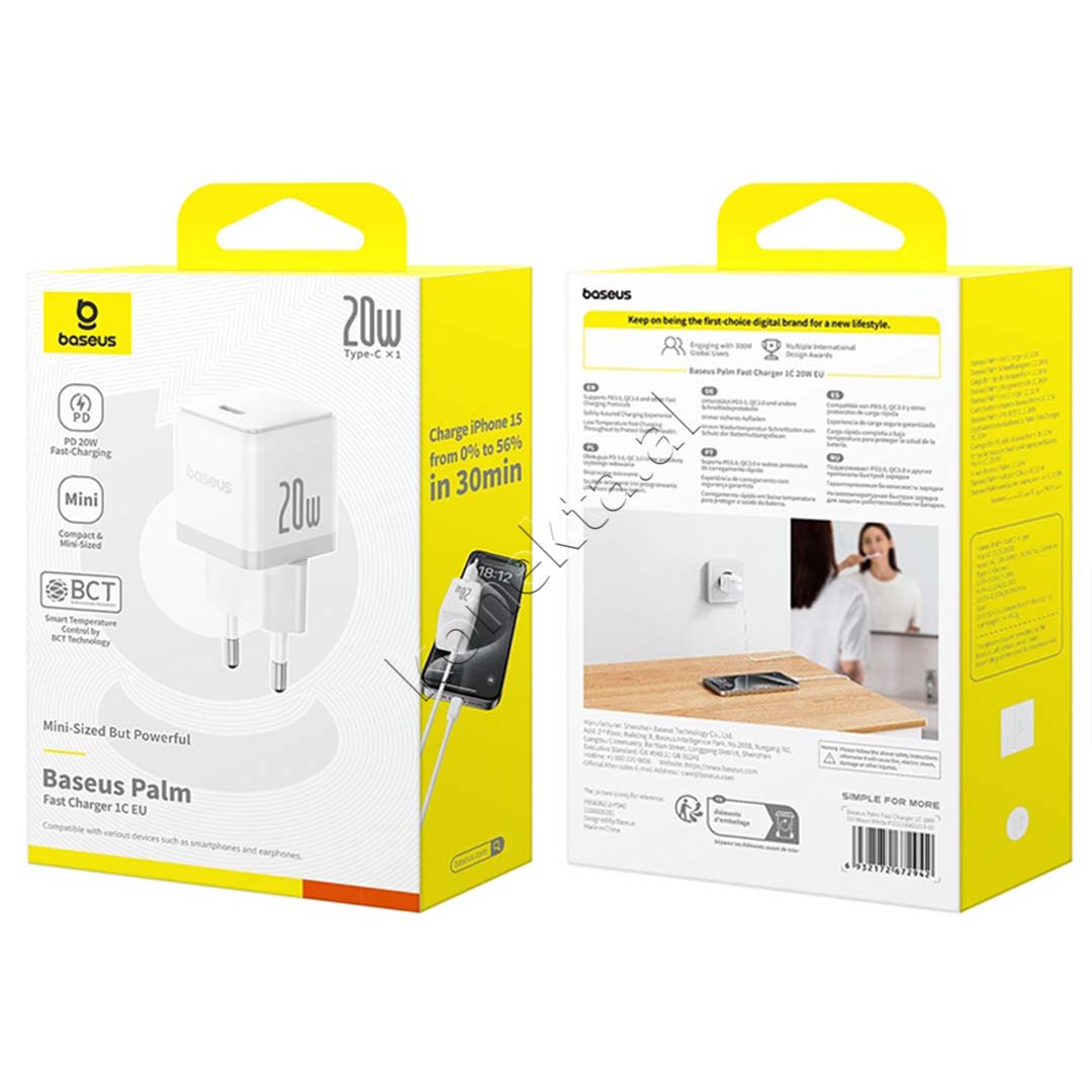Mini Adaptor Karikimi 20W Me Porte Type-C Baseus