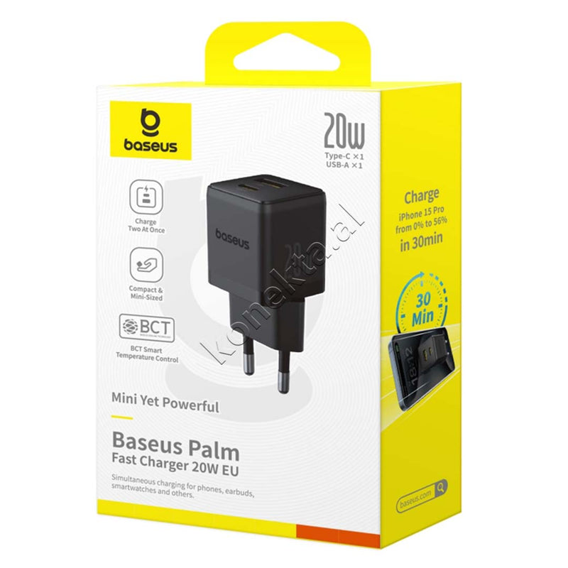 Adaptor Karikimi 20W Baseus Me 2 Porta USB-C Dhe USB-A