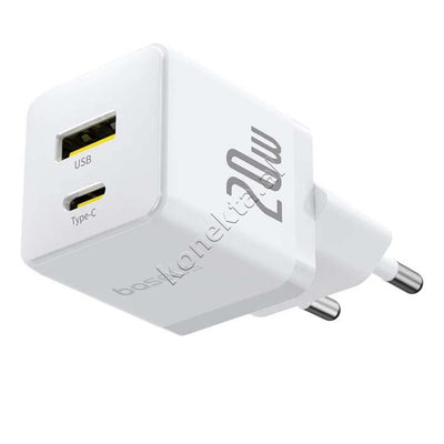 Adaptor Karikimi 20W Baseus Me 2 Porta USB-C Dhe USB-A