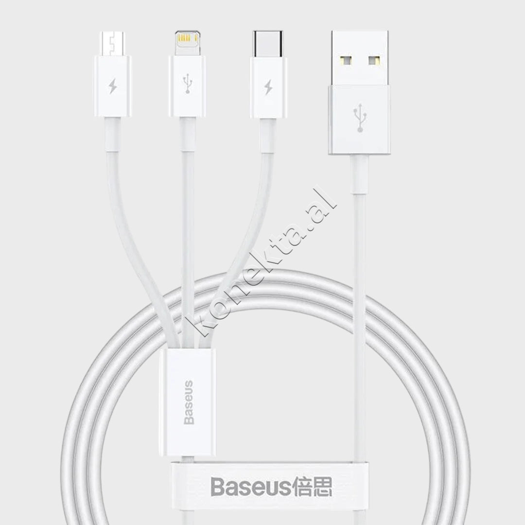 Kabell Karikimi Baseus USB Ne M+L+C 3.5A 1m