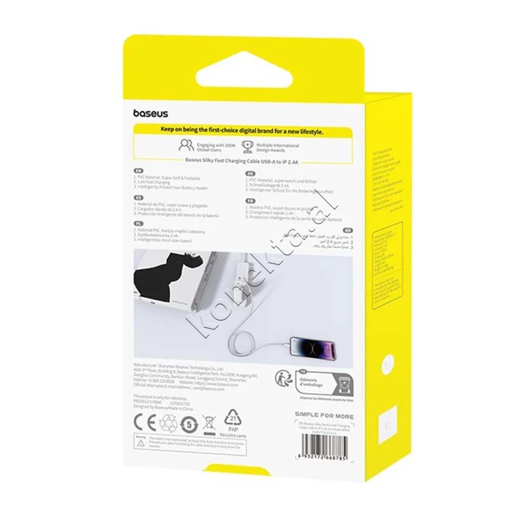 Kabell Karikimi Baseus USB-A Ne Lightning 2.4A