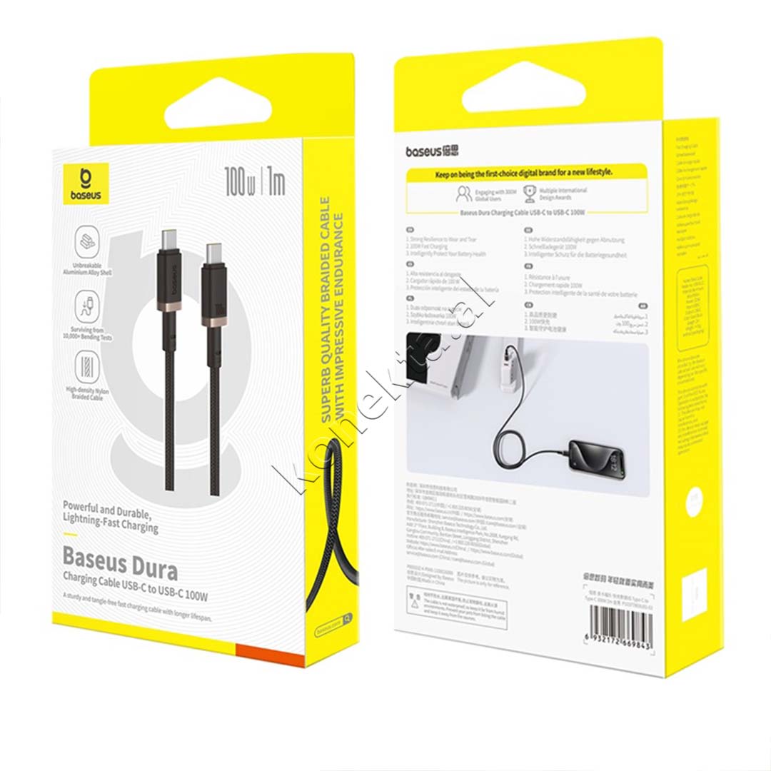 Kabell Karikimi Baseus Type-C Ne Type-C 100W