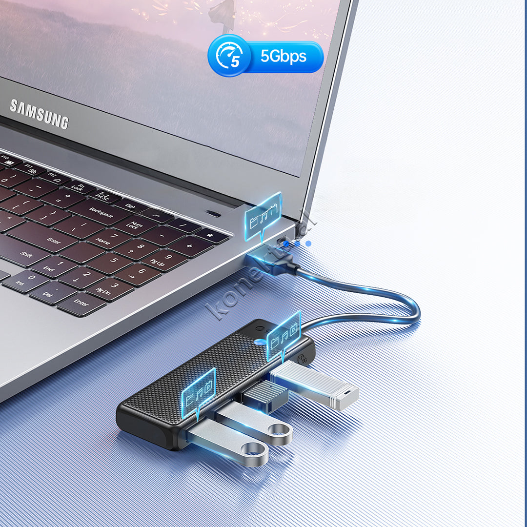 Adaptor 4 Porta USB3.0 Per Pajisje Me Porte USB Orico