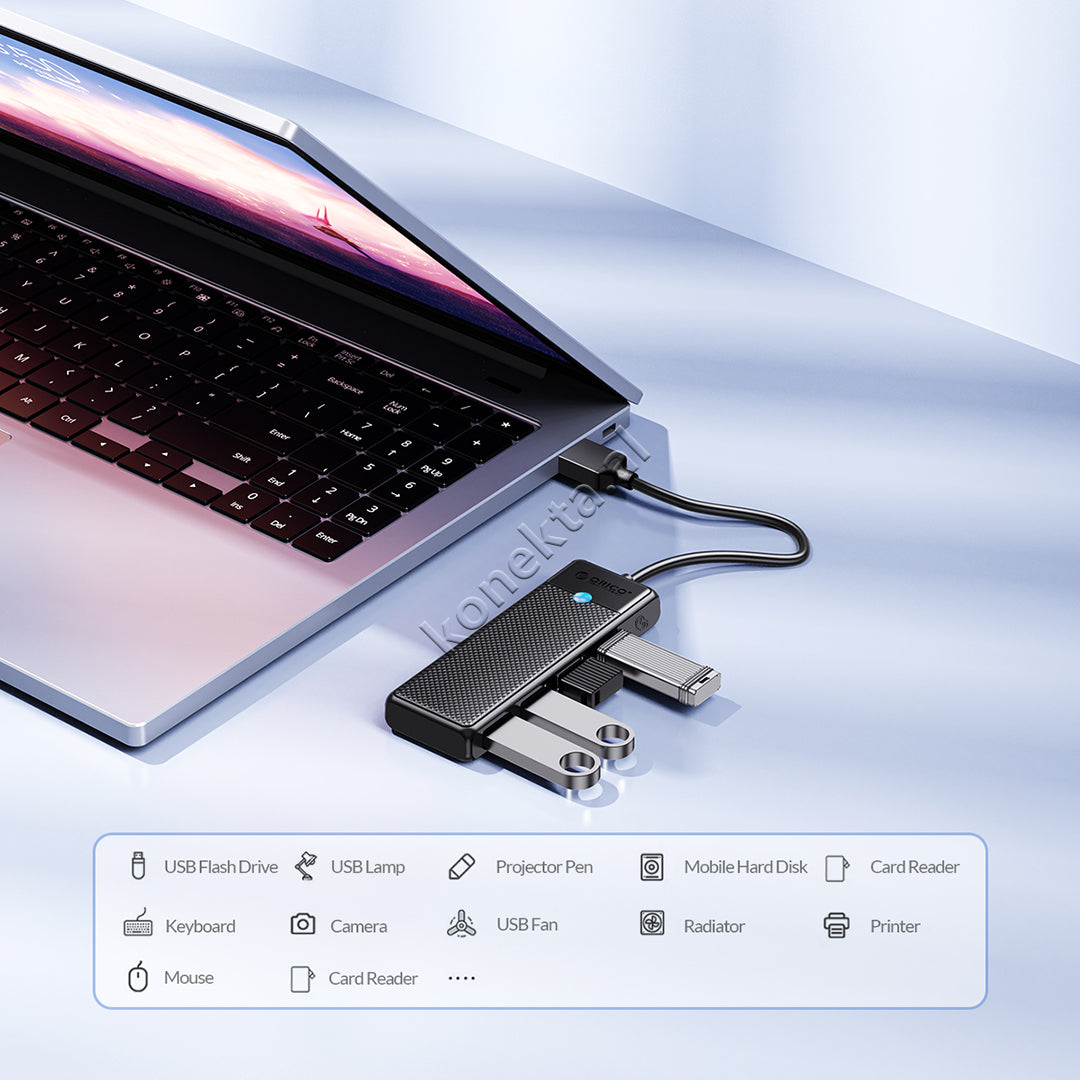 Adaptor 4 Porta USB3.0 Per Pajisje Me Porte USB Orico