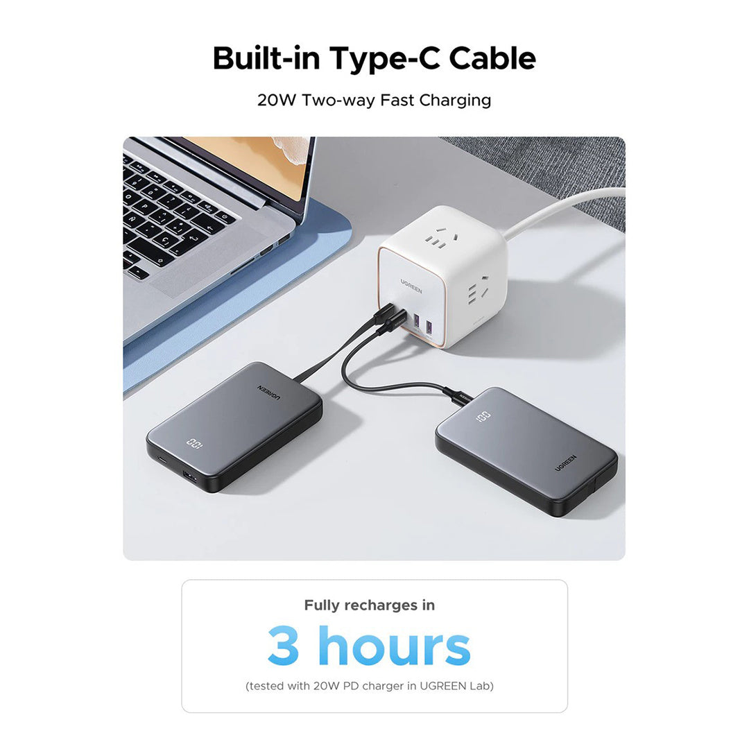 Bateri E Jashtme 10'000mAh 22.5W Me Fishe Type-C Ugreen
