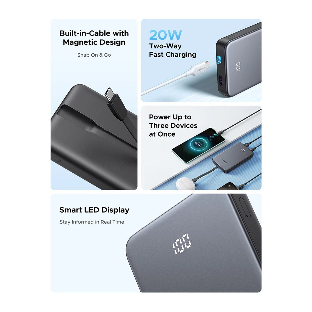 Bateri E Jashtme 10'000mAh 22.5W Me Fishe Type-C Ugreen