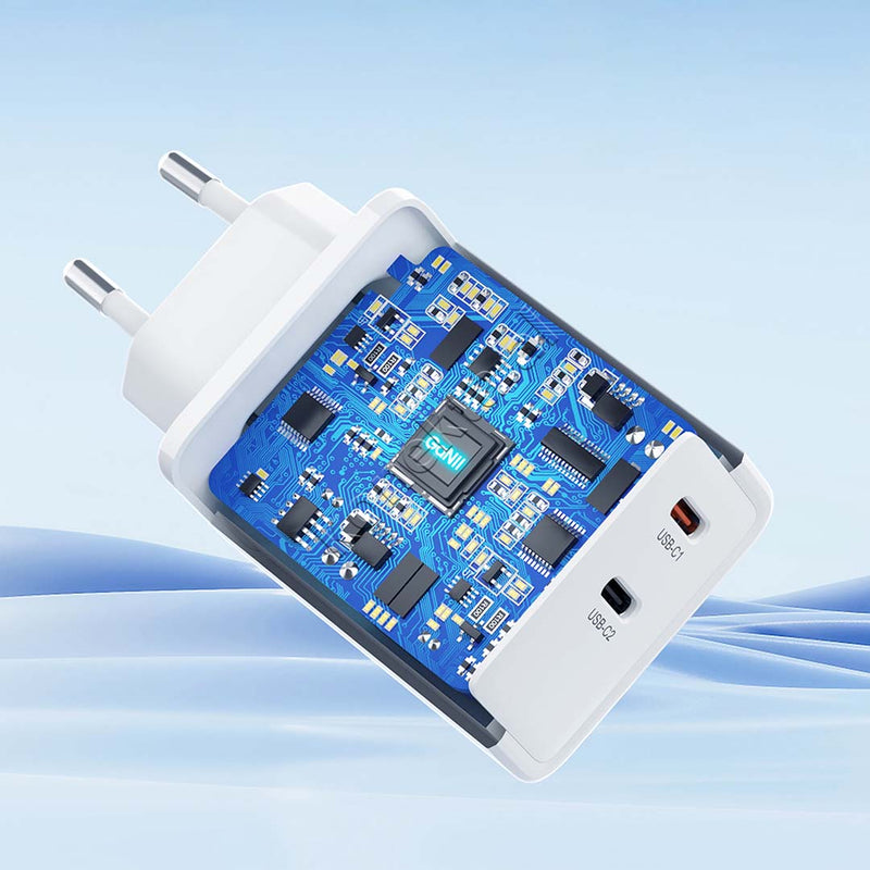 Adaptor Karikimi 65W Me 2 Porta Type-C Choetech