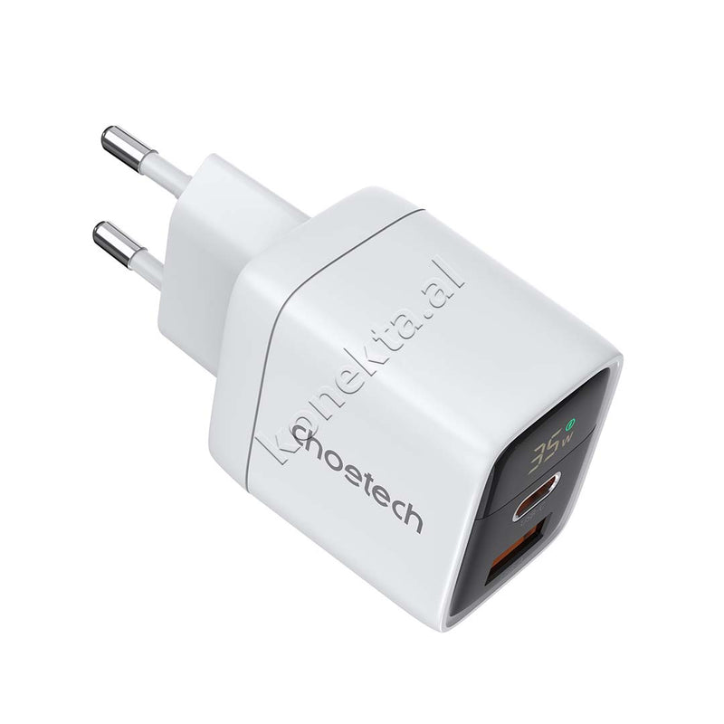 Adaptor Karikimi 35W Me Porte USB-A Dhe Type-C Me Display Choetech