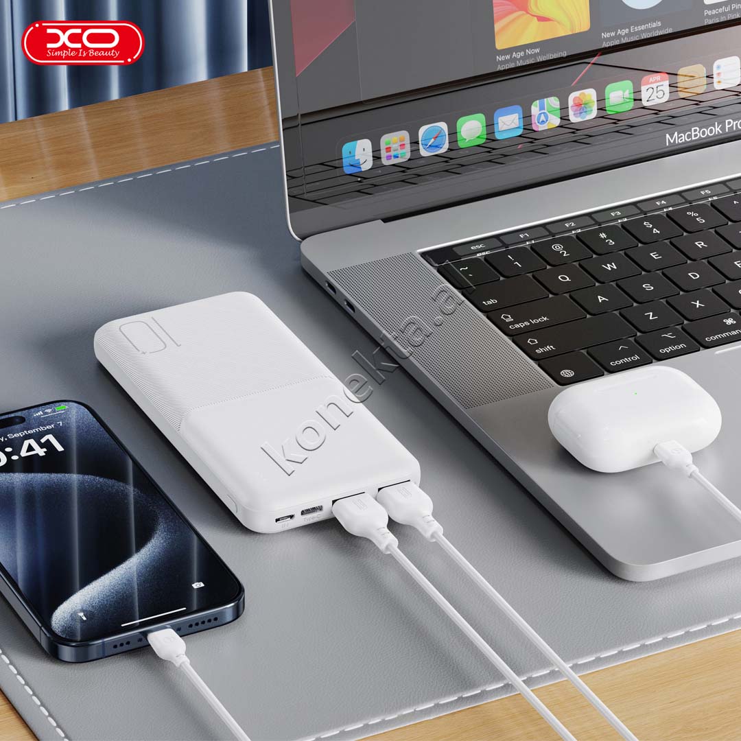 Bateri E Jashtme XO 10000mAh Me 4 Porta