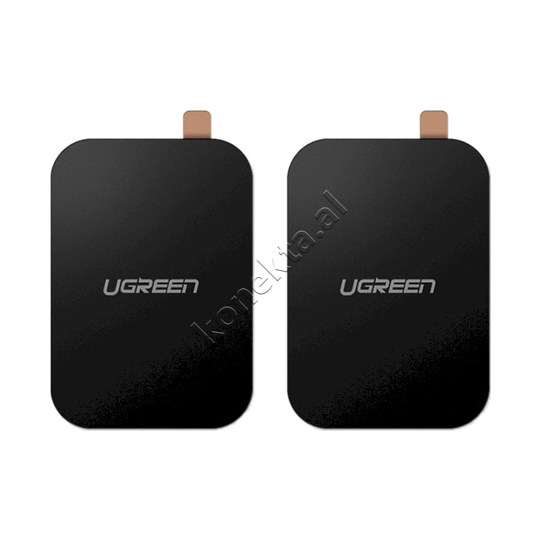 Pllaka Metalike Per Mbajtese Magnetike Telefoni Ugreen Rectangular Metal Plate for Magnetic Phone Stand 2 Pack black