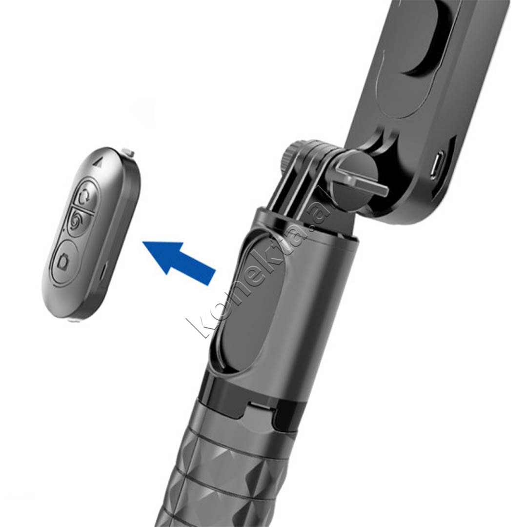 Gimbal (Tripod) Me Rrotullim 360° Dhe Drite LED